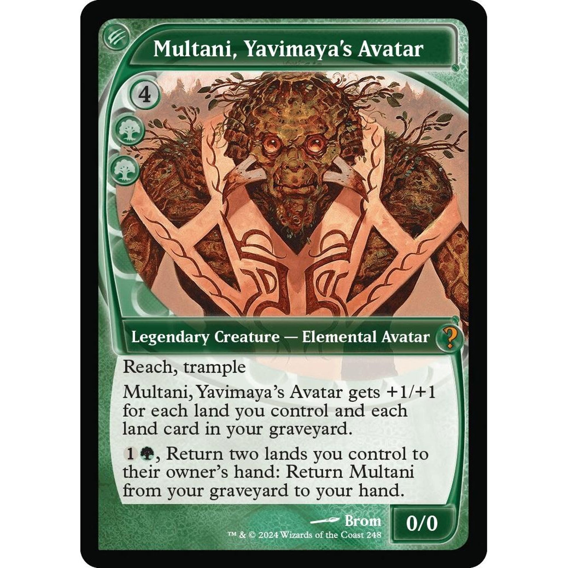 Image for Multani, Yavimaya's Avatar (Future Sight) (248) (MB2) - Magic: The Gathering