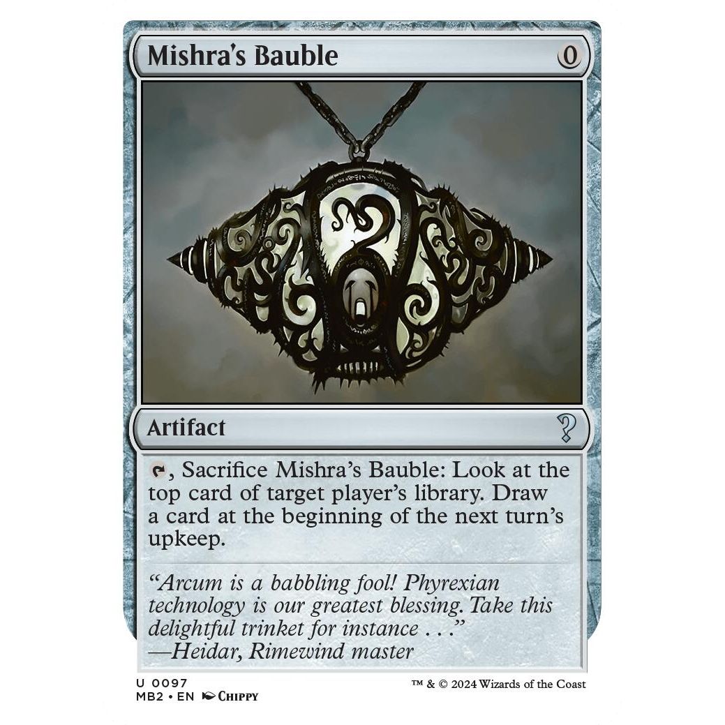 Image for Mishra's Bauble (White Border) (97) (MB2) - Magic: The Gathering