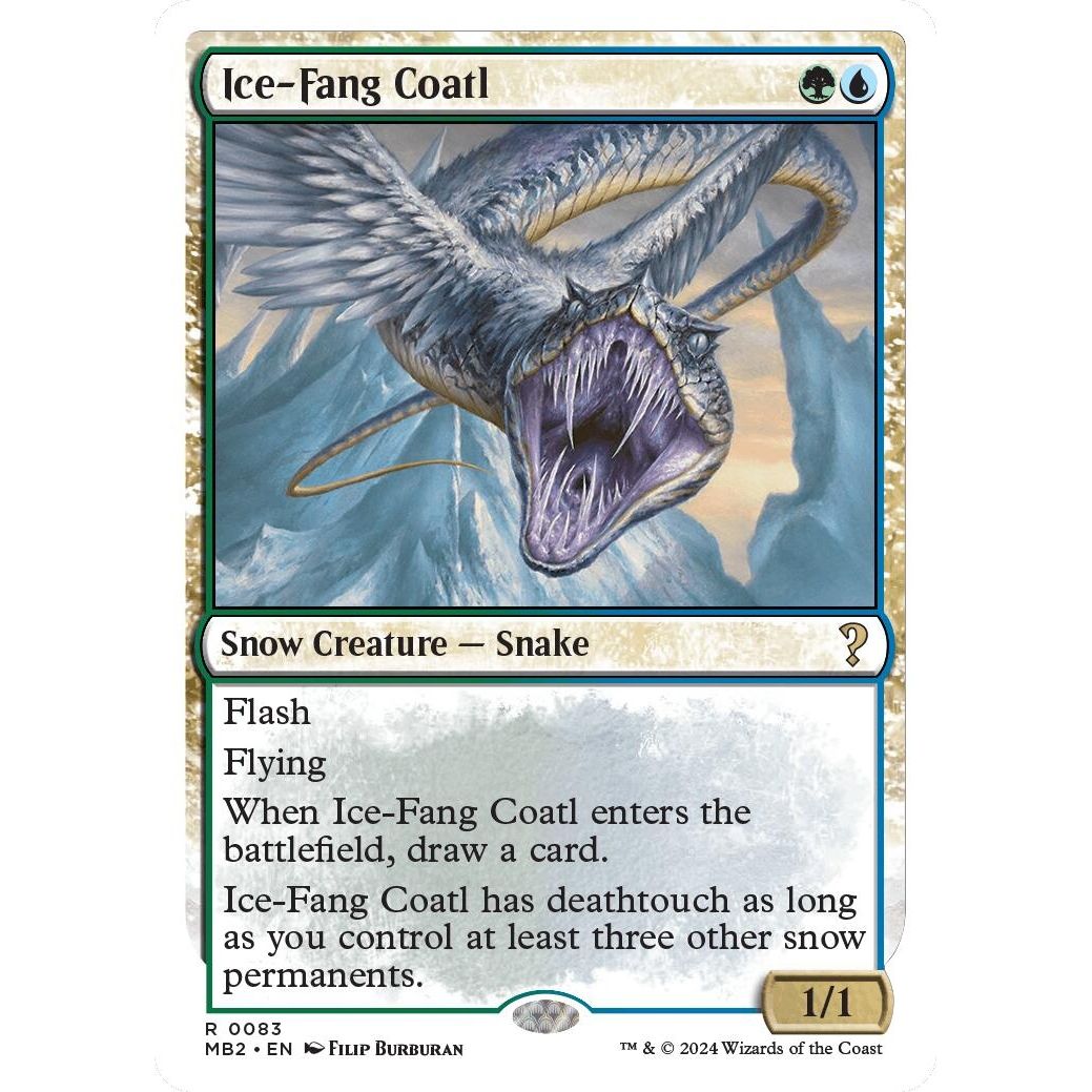 Image for Ice-Fang Coatl (White Border) (83) (MB2) - Magic: The Gathering