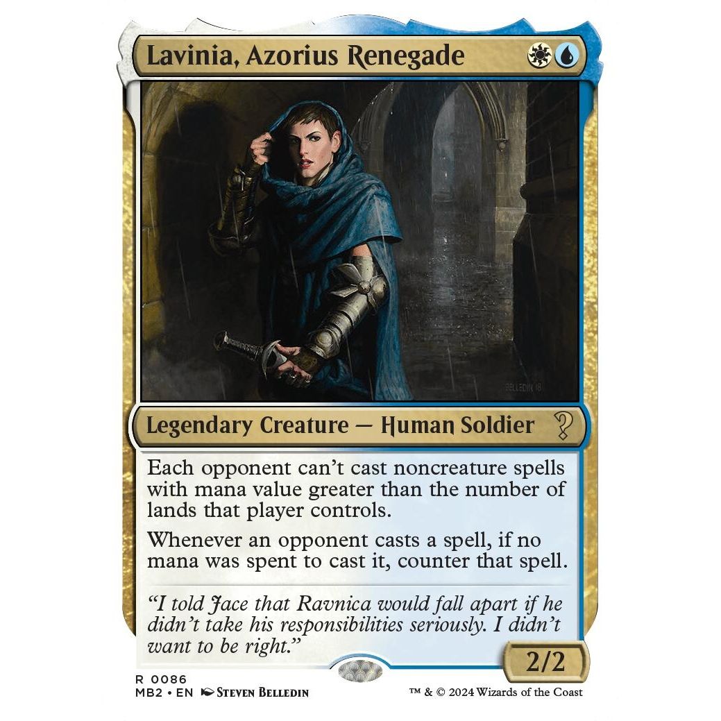 Image for Lavinia, Azorius Renegade (White Border) (86) (MB2) - Magic: The Gathering