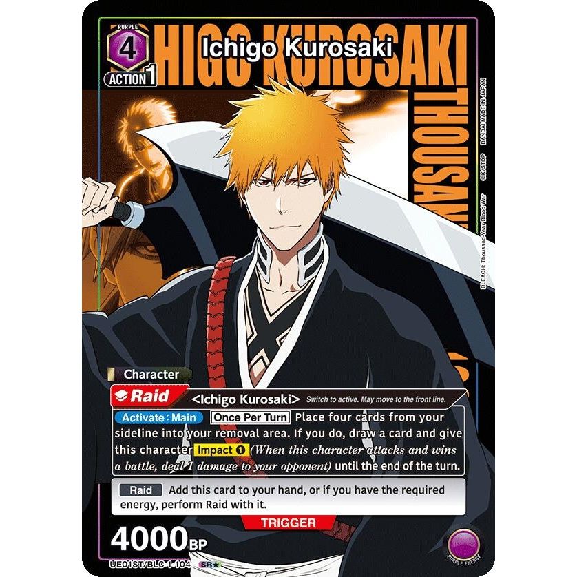 Image for Ichigo Kurosaki (104) (SR*) (UE01ST/BLC-1-104) (UE01ST) - Union Arena