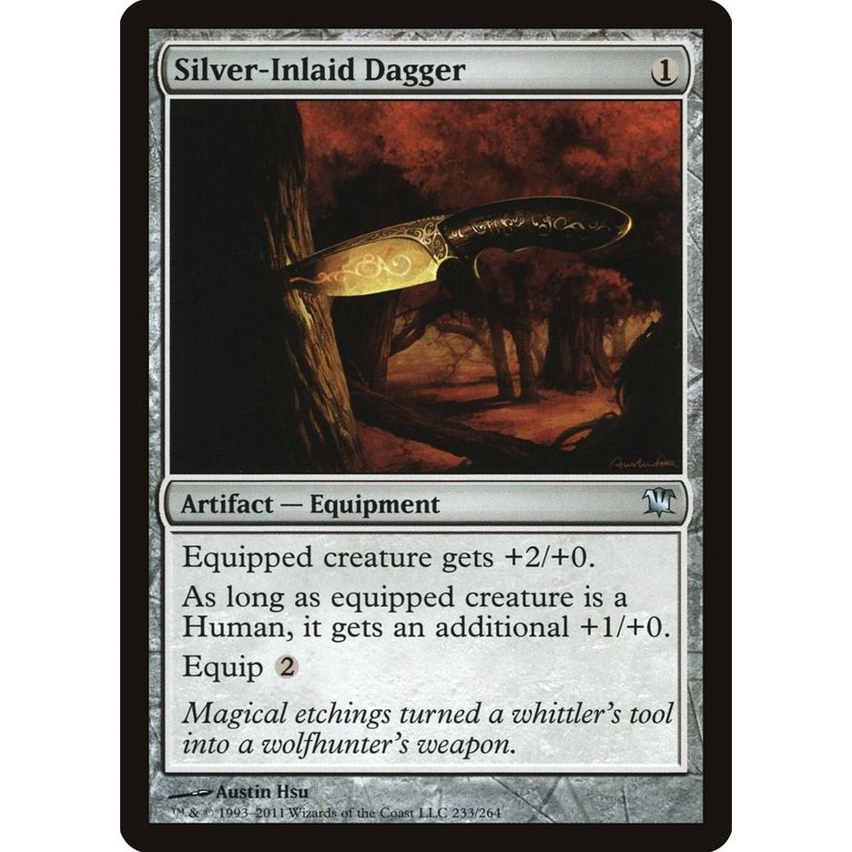 Image for Silver-Inlaid Dagger (233) (ISD) - Magic: The Gathering