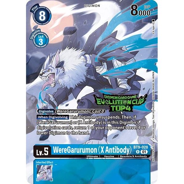 Image for WereGarurumon (X Antibody) (2024 Evolution Cup Top 4) (BT9-028 R) (BT09) - Digimon Card Game