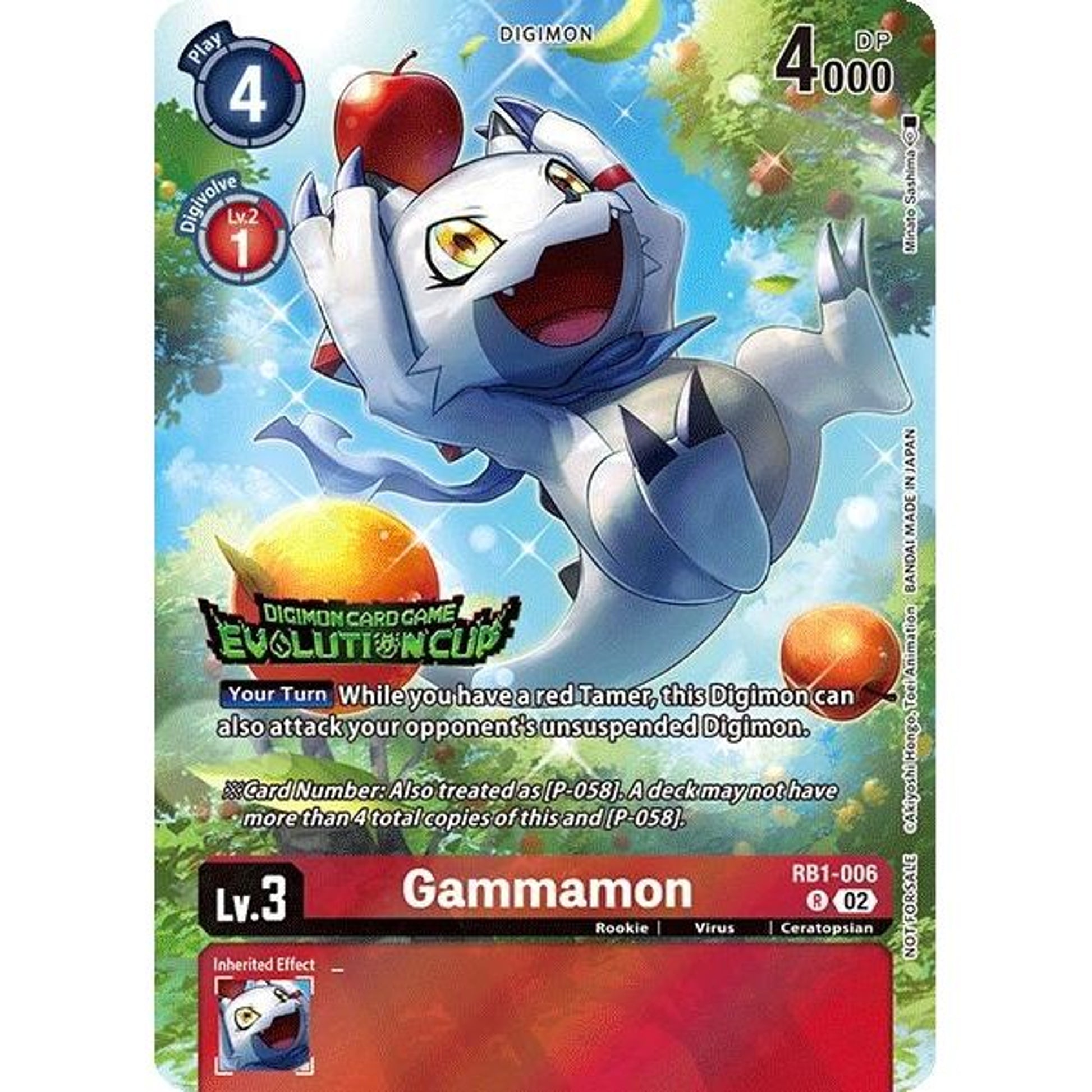Image for Gammamon - RB1-006 (2024 Evolution Cup) (RB1-006 R) (RB-01) - Digimon Card Game