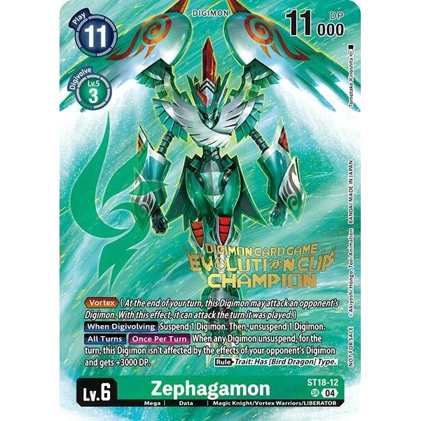 Image for Zephagamon (2024 Evolution Cup Champion) (ST18-12 SR) (ST-18) - Digimon Card Game