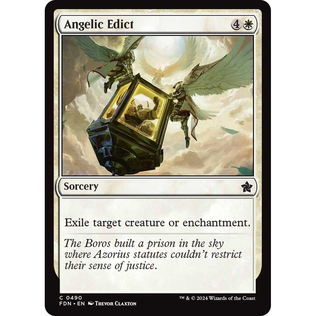 Image for Angelic Edict (490) (FDN) - Magic: The Gathering