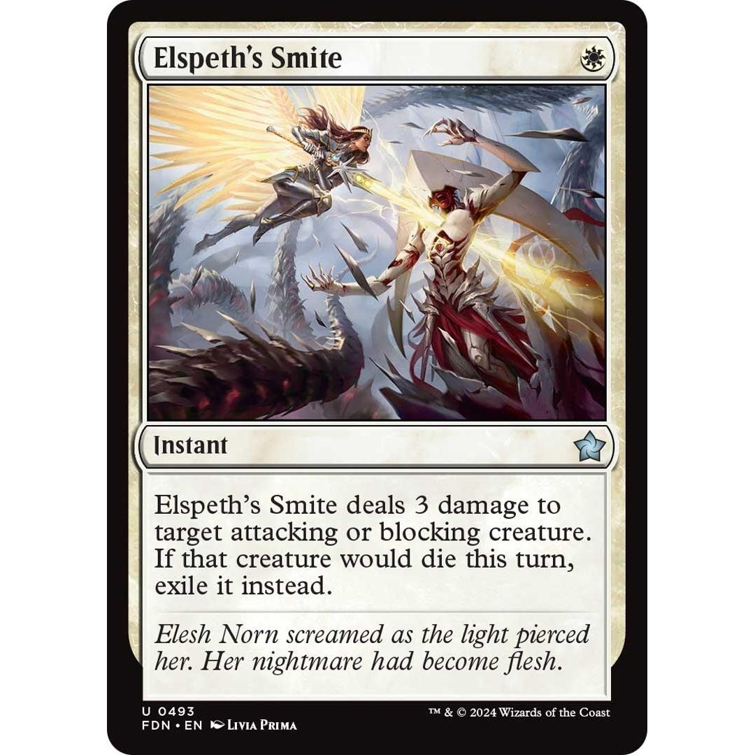 Image for Elspeth's Smite (493) (FDN) - Magic: The Gathering