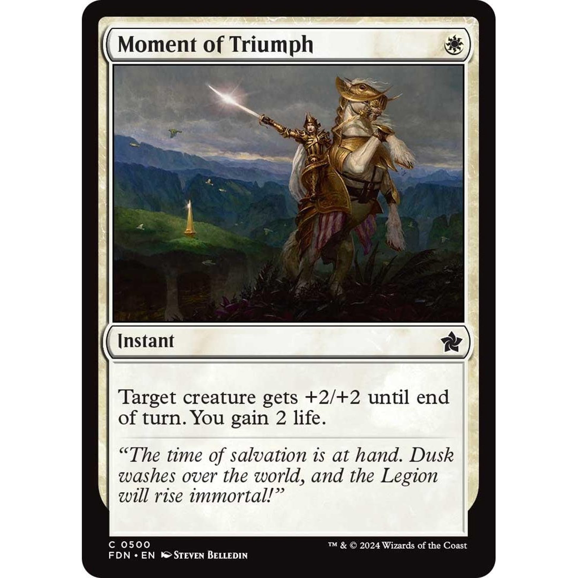 Image for Moment of Triumph (500) (FDN) - Magic: The Gathering