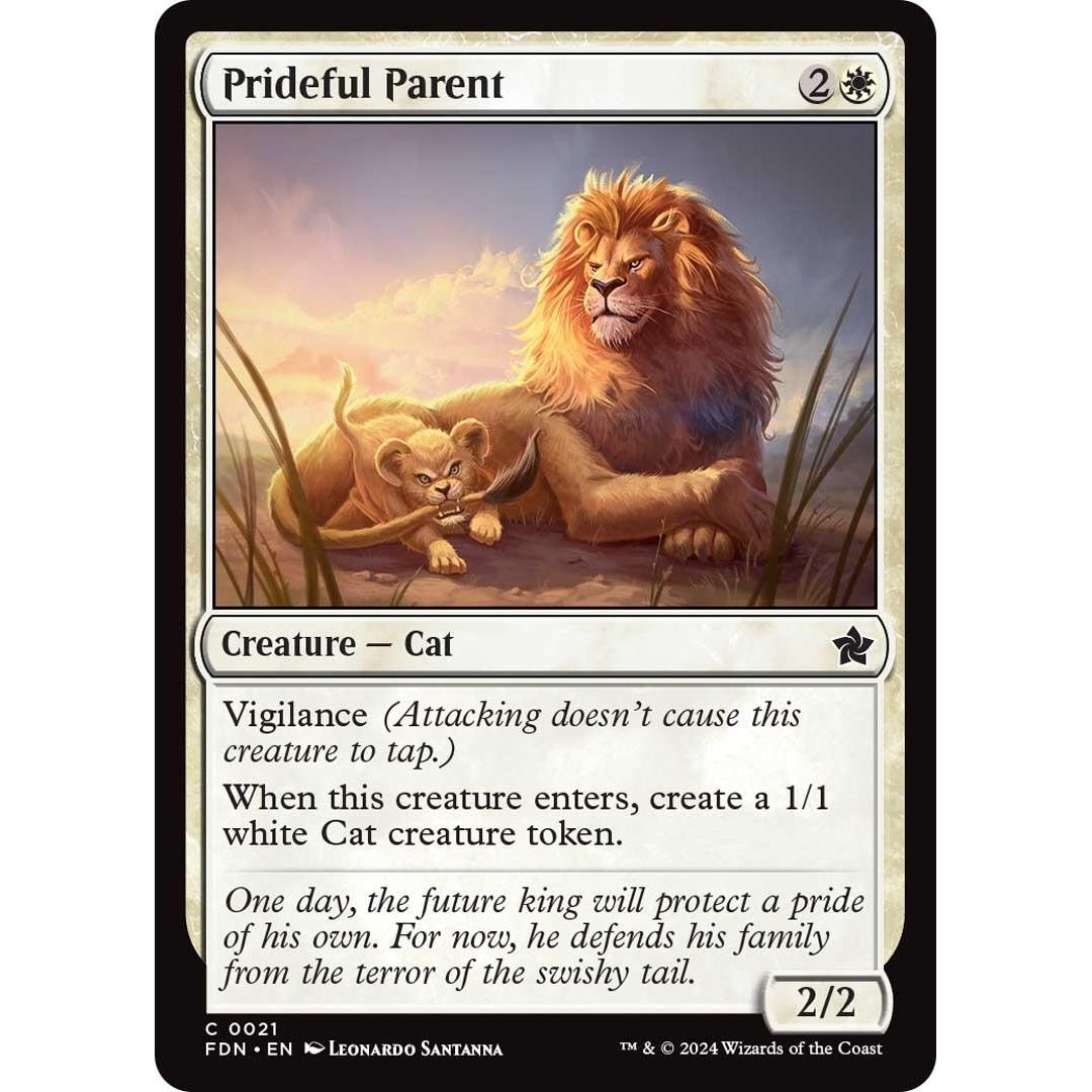 Image for Prideful Parent (21) (FDN) - Magic: The Gathering
