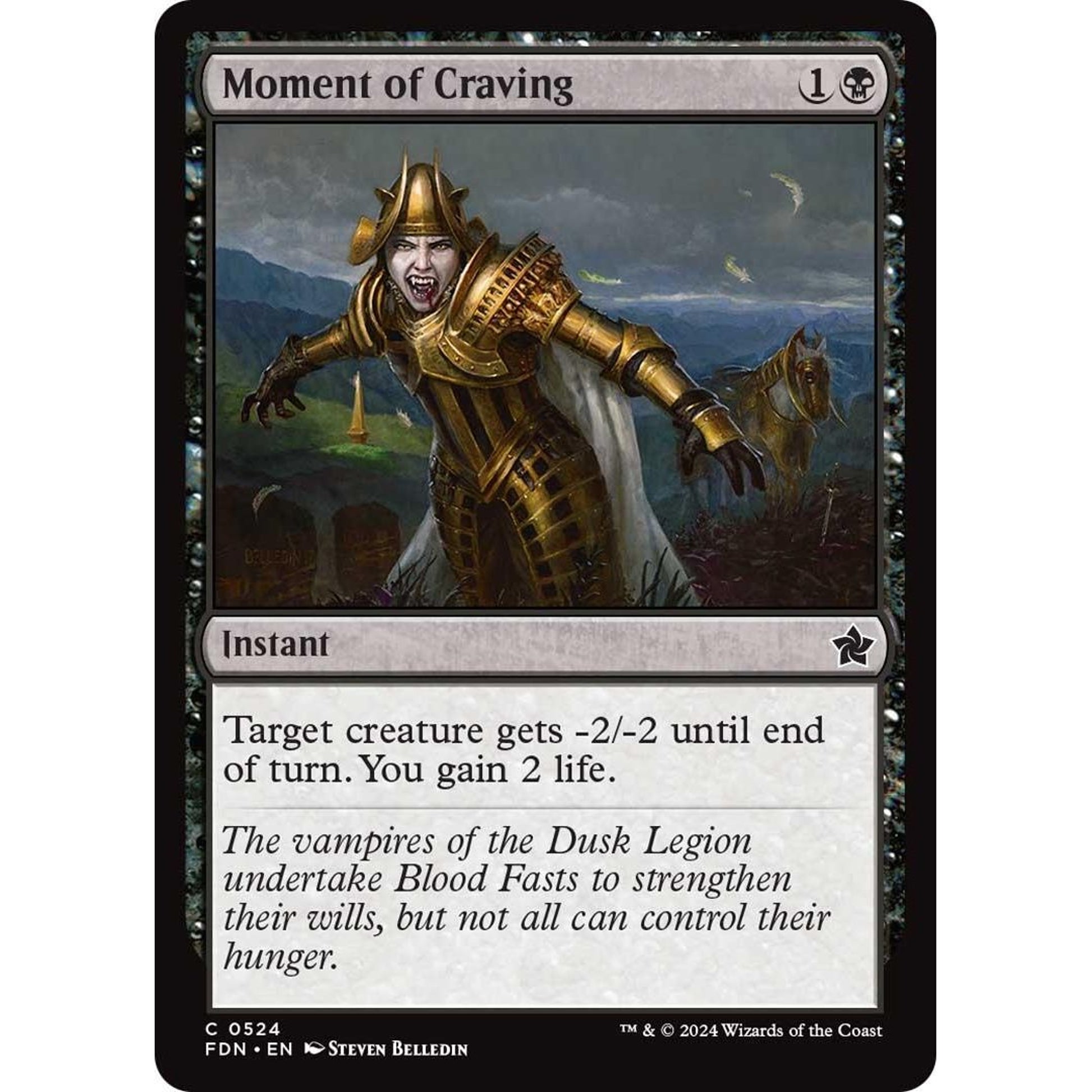 Image for Moment of Craving (524) (FDN) - Magic: The Gathering
