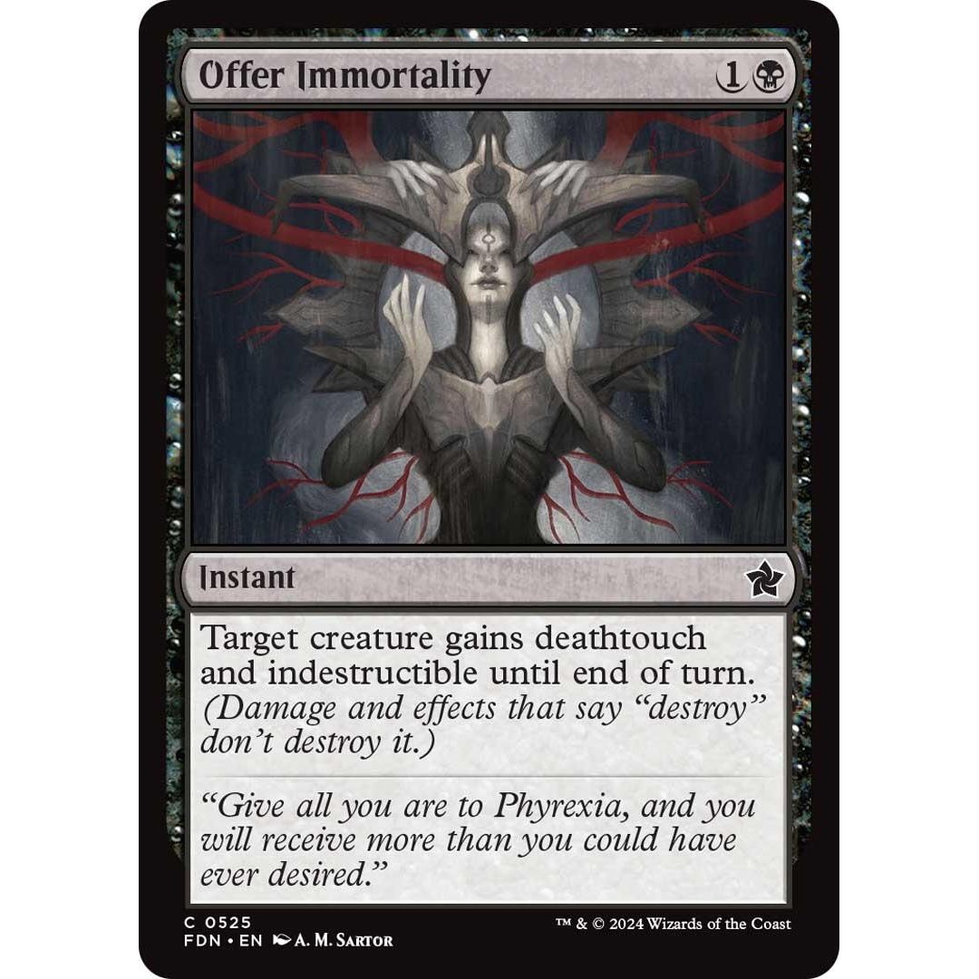 Image for Offer Immortality (525) (FDN) - Magic: The Gathering