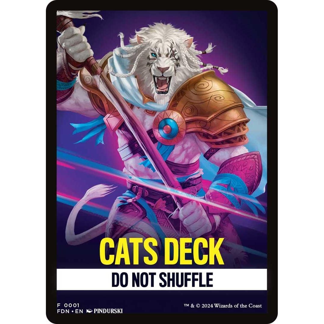 Image for Cats Deck Theme Card (1) (FDN) - Magic: The Gathering