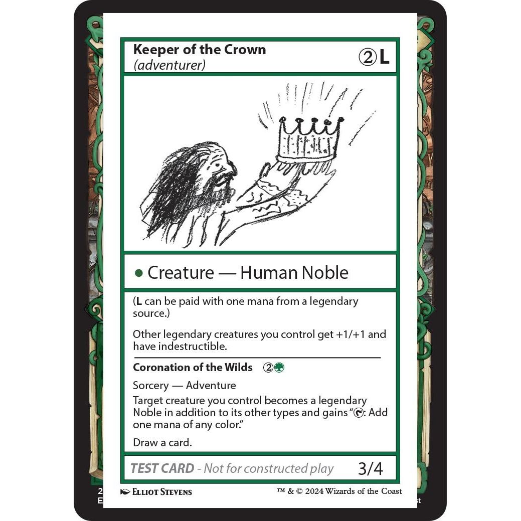 Image for Keeper of the Crown (adventurer) (MB2PC) - Magic: The Gathering