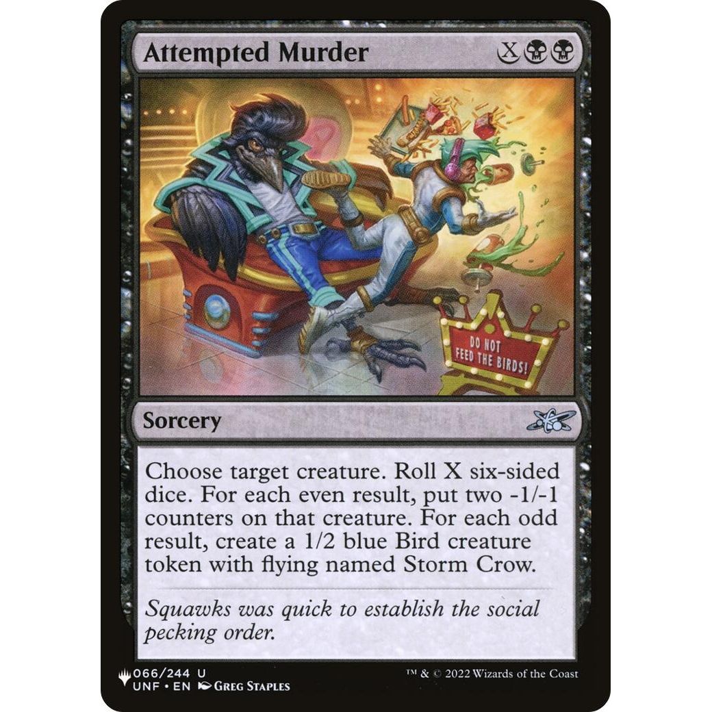 Image for Attempted Murder (066/244) (LIST) - Magic: The Gathering