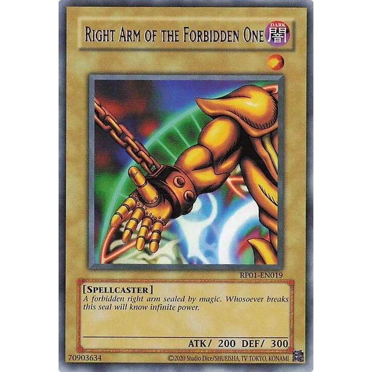 Image for Right Arm of the Forbidden One (RP01-EN019) (RP01) - YuGiOh