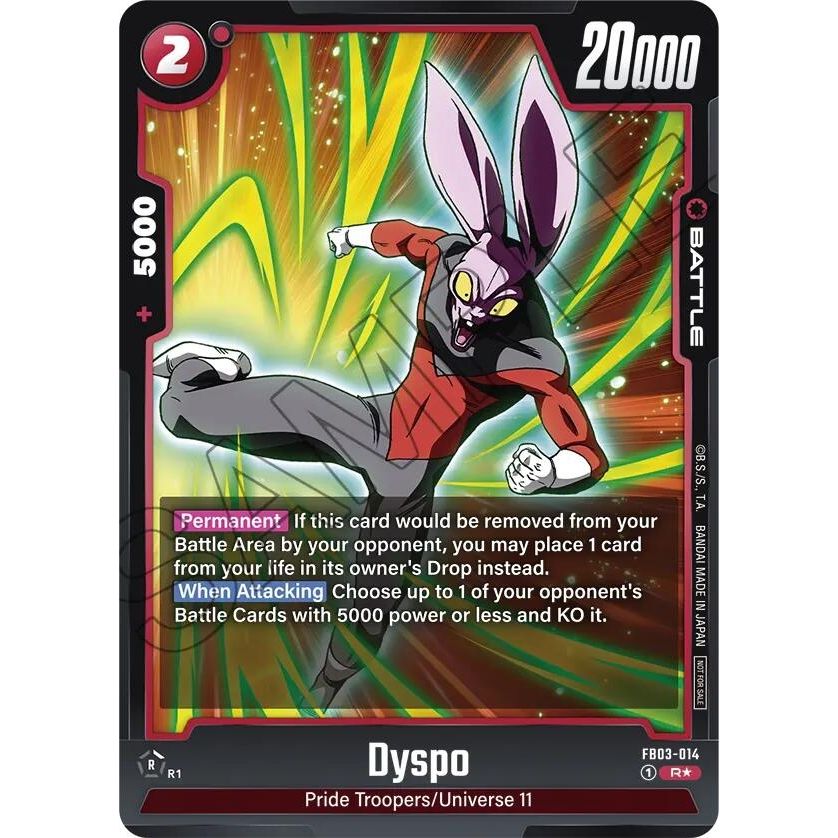 Image for Dyspo (Tournament Pack 03) (FB03-014) (DBSFW_TPR) - Dragon Ball Super: Fusion World