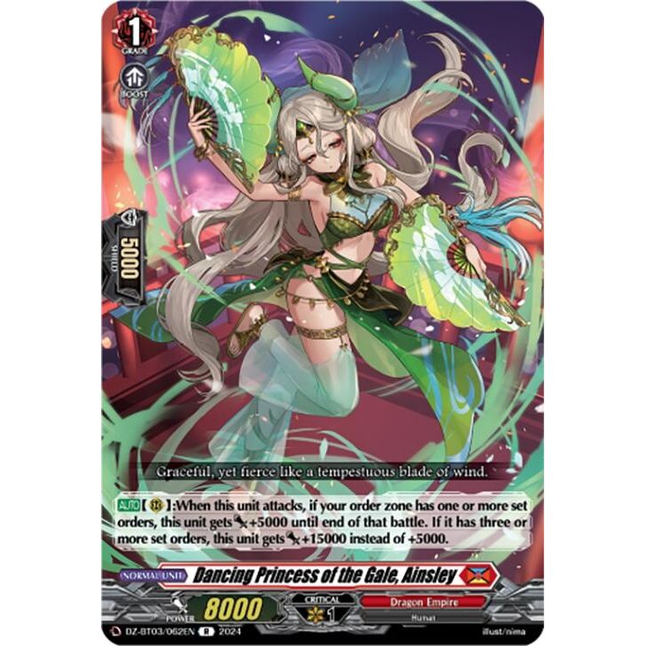 Image for Dancing Princess of the Gale, Ainsley (DZ-BT03/062EN) (DZ-BT03) - Cardfight Vanguard