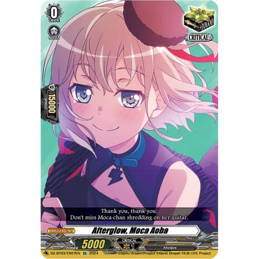 Image for Afterglow, Moca Aoba (EX) (DZ-BT03/EX07EN) (DZ-BT03) - Cardfight Vanguard