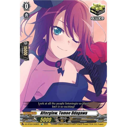 Image for Afterglow, Tomoe Udagawa (EX) (DZ-BT03/EX09EN) (DZ-BT03) - Cardfight Vanguard