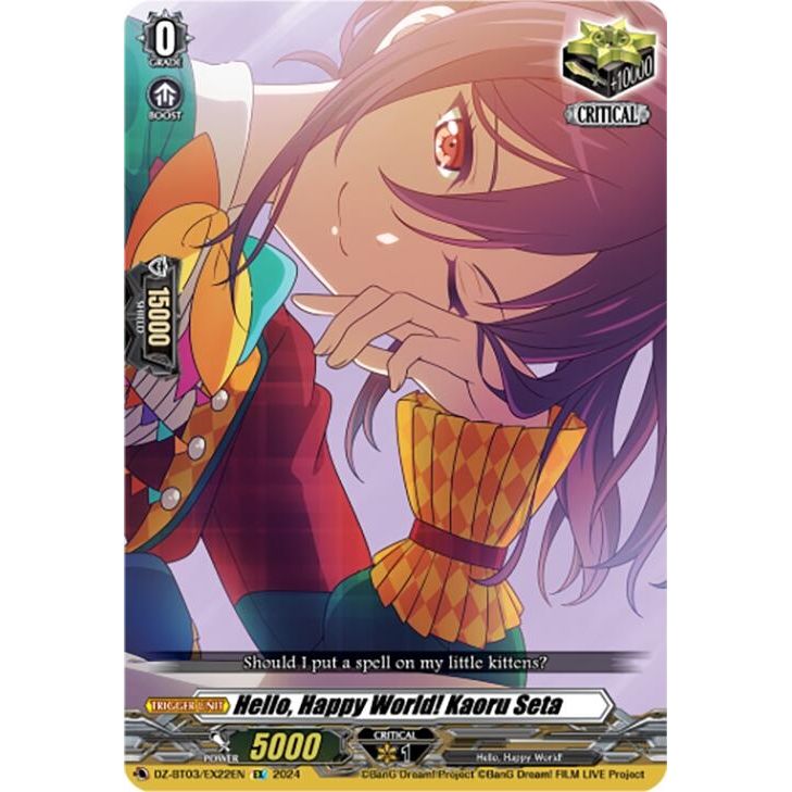 Image for Hello, Happy World! Kaoru Seta (EX) (DZ-BT03/EX22EN) (DZ-BT03) - Cardfight Vanguard