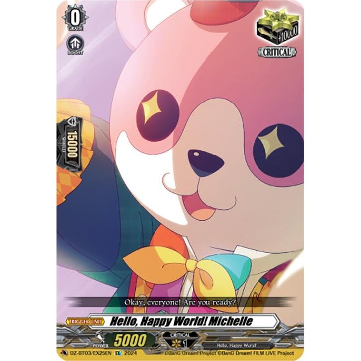 Image for Hello, Happy World! Michelle (EX) (DZ-BT03/EX25EN) (DZ-BT03) - Cardfight Vanguard
