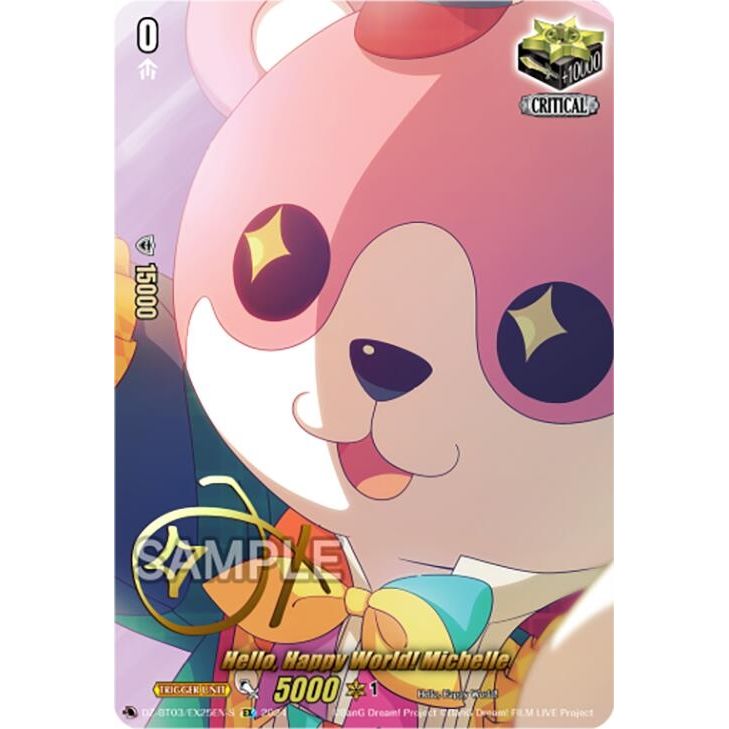 Image for Hello, Happy World! Michelle (EX) (Foil) (DZ-BT03/EX25EN-S) (DZ-BT03) - Cardfight Vanguard