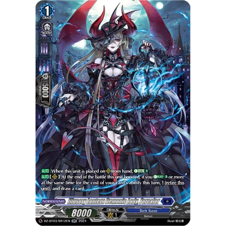 Image for Illusory Lantern Demonic Lady, Forcalor (SR) (DZ-BT03/SR12EN) (DZ-BT03) - Cardfight Vanguard