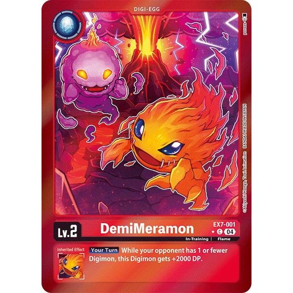 Image for DemiMeramon (Foil) (EX7-001 C) (EX07) - Digimon Card Game