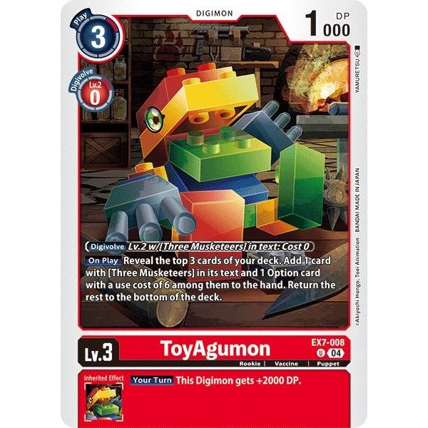 Image for ToyAgumon - EX7-008 (EX7-008 U) (EX07) - Digimon Card Game