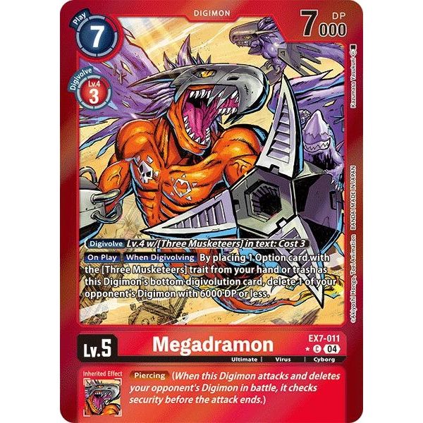 Image for Megadramon (Foil) (EX7-011 C) (EX07) - Digimon Card Game