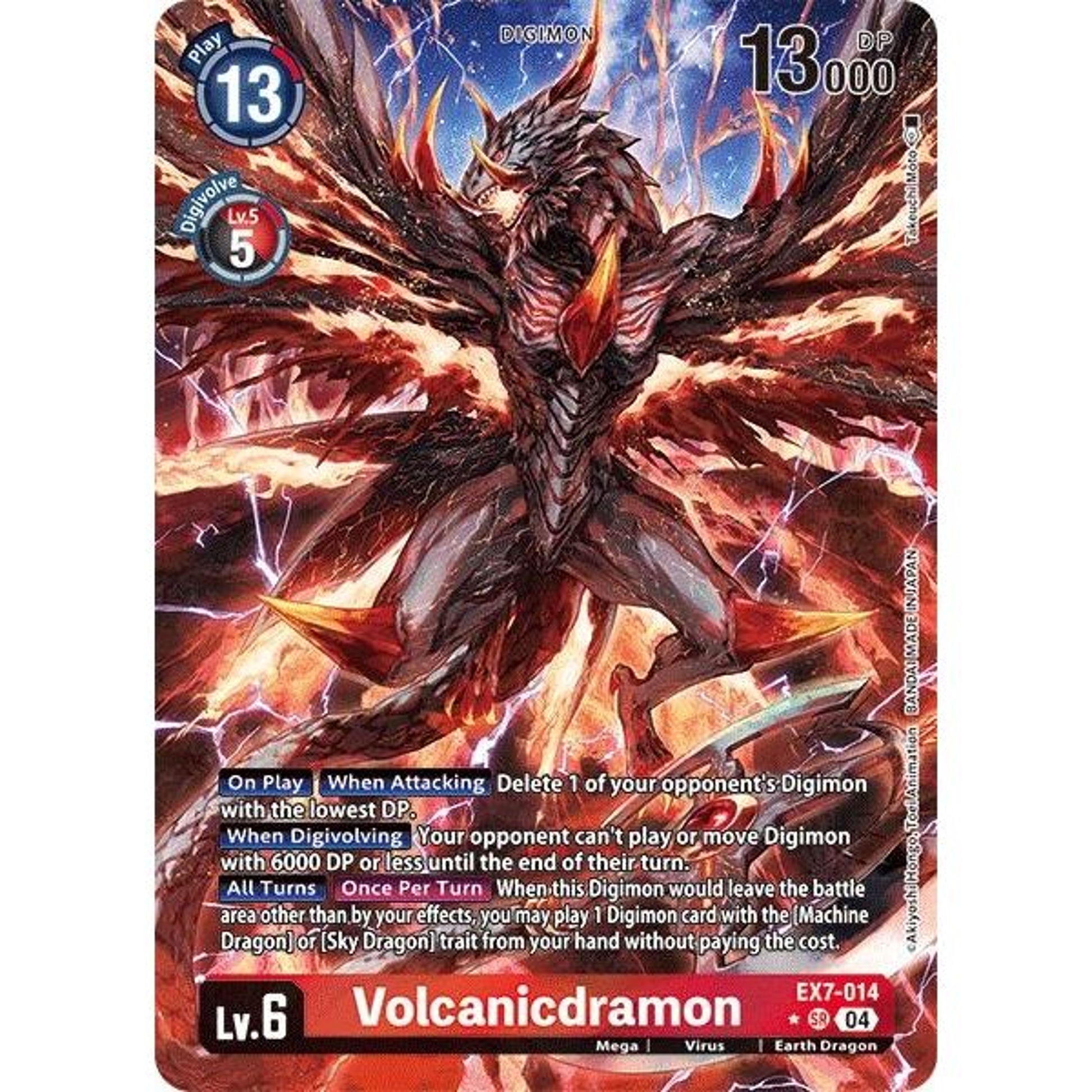 Image for Volcanicdramon (Alternate Art) (EX7-014 SR) (EX07) - Digimon Card Game