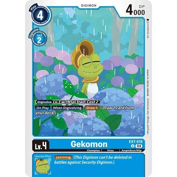 Image for Gekomon (EX7-018 U) (EX07) - Digimon Card Game