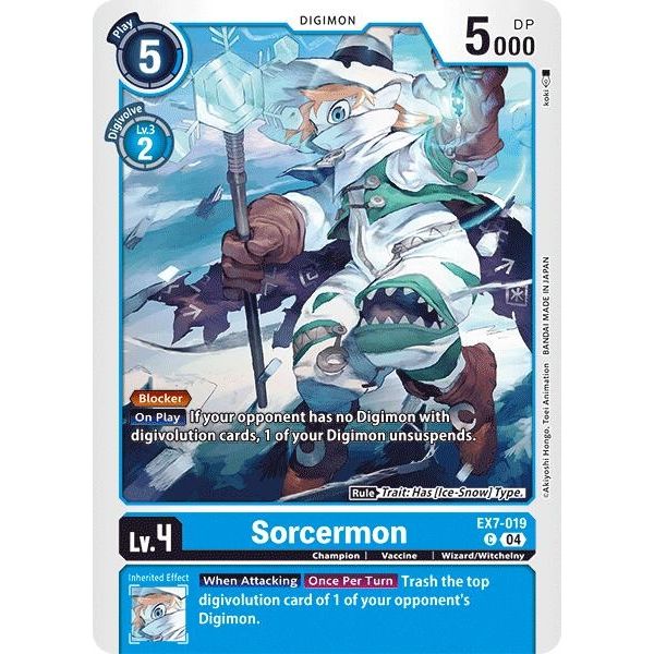 Image for Sorcermon (EX7-019 C) (EX07) - Digimon Card Game