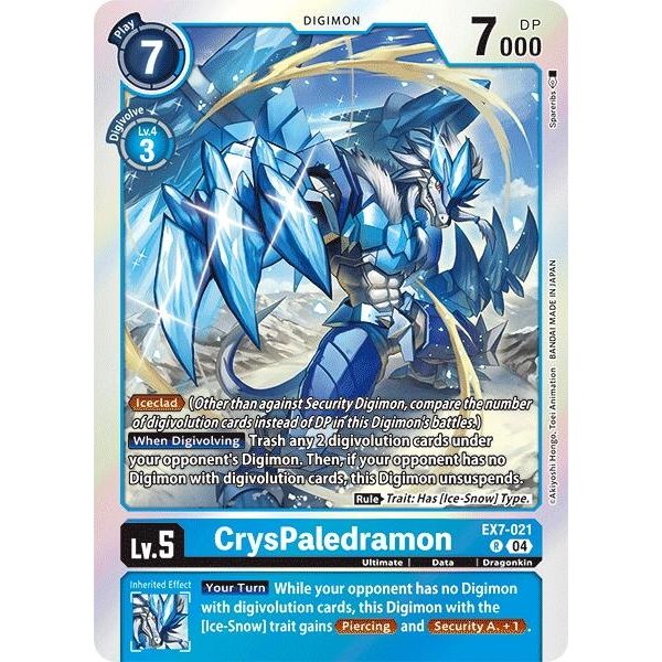 Image for CrysPaledramon (EX7-021 R) (EX07) - Digimon Card Game