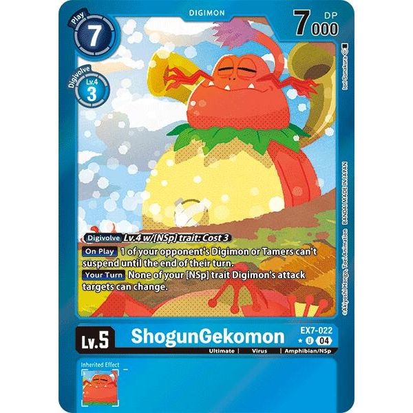 Image for ShogunGekomon (Foil) (EX7-022 U) (EX07) - Digimon Card Game
