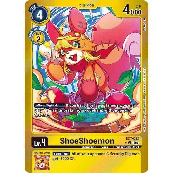 Image for ShoeShoemon (Foil) (EX7-025 U) (EX07) - Digimon Card Game