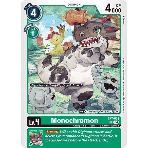 Image for Monochromon (EX7-033 C) (EX07) - Digimon Card Game