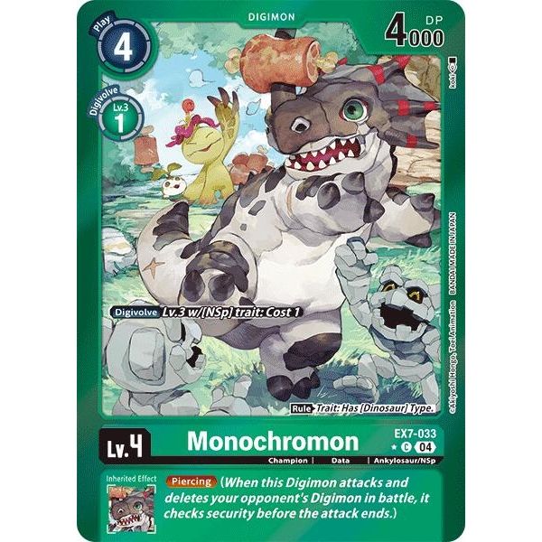 Image for Monochromon (Foil) (EX7-033 C) (EX07) - Digimon Card Game