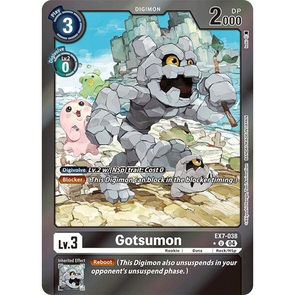 Image for Gotsumon (Foil) (EX7-038 U) (EX07) - Digimon Card Game