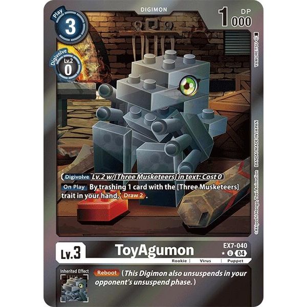 Image for ToyAgumon - EX7-040 (Foil) (EX7-040 U) (EX07) - Digimon Card Game