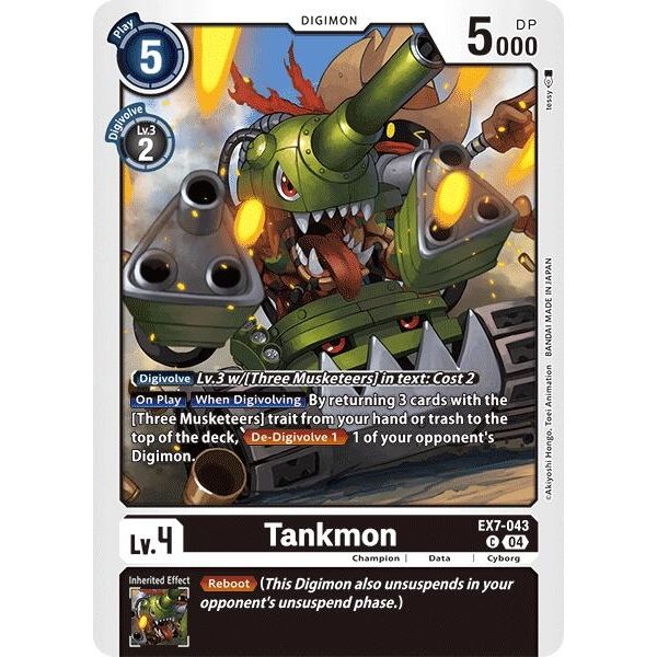 Image for Tankmon (EX7-043 C) (EX07) - Digimon Card Game