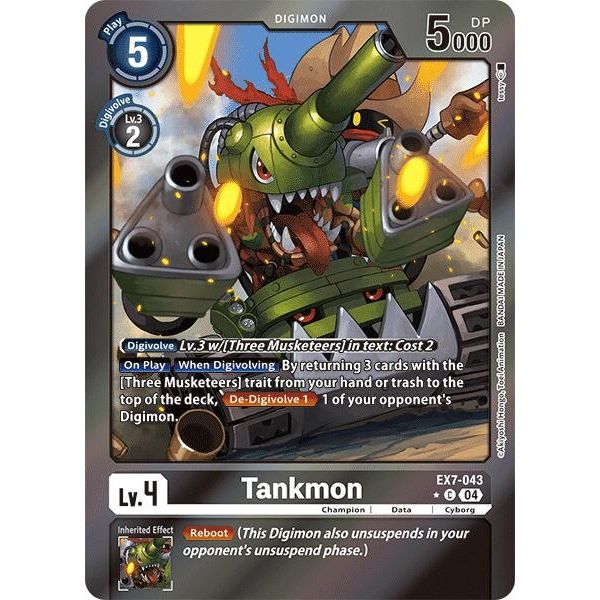 Image for Tankmon (Foil) (EX7-043 C) (EX07) - Digimon Card Game
