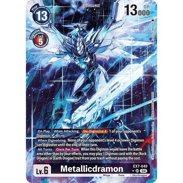Image for Metallicdramon (Alternate Art) (EX7-049 SR) (EX07) - Digimon Card Game