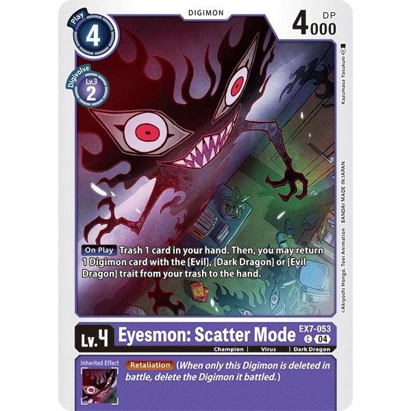 Image for Eyesmon: Scatter Mode (EX7-053 C) (EX07) - Digimon Card Game