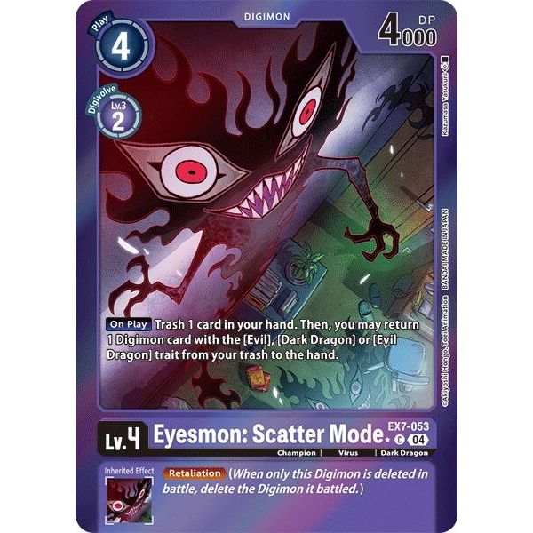 Image for Eyesmon: Scatter Mode (Foil) (EX7-053 C) (EX07) - Digimon Card Game