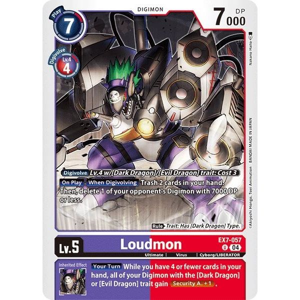 Image for Loudmon (EX7-057 UC) (EX07) - Digimon Card Game