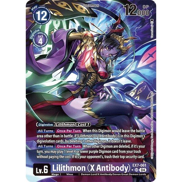 Image for Lilithmon (X Antibody) (Alternate Art) (EX7-061 SR) (EX07) - Digimon Card Game