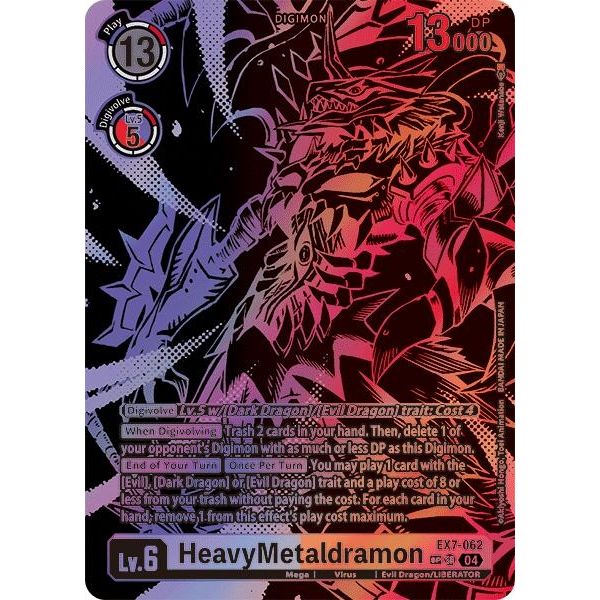 Image for HeavyMetaldramon (Textured) (EX7-062 SR) (EX07) - Digimon Card Game