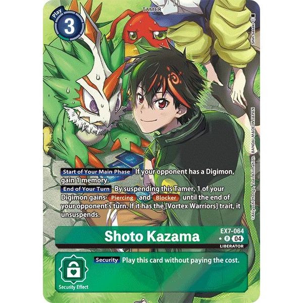 Image for Shoto Kazama (Alternate Art) (EX7-064 R) (EX07) - Digimon Card Game