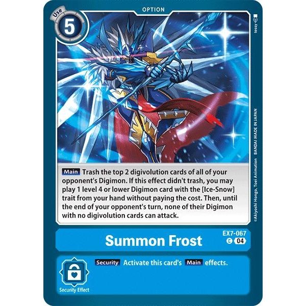 Image for Summon Frost (EX7-067 C) (EX07) - Digimon Card Game